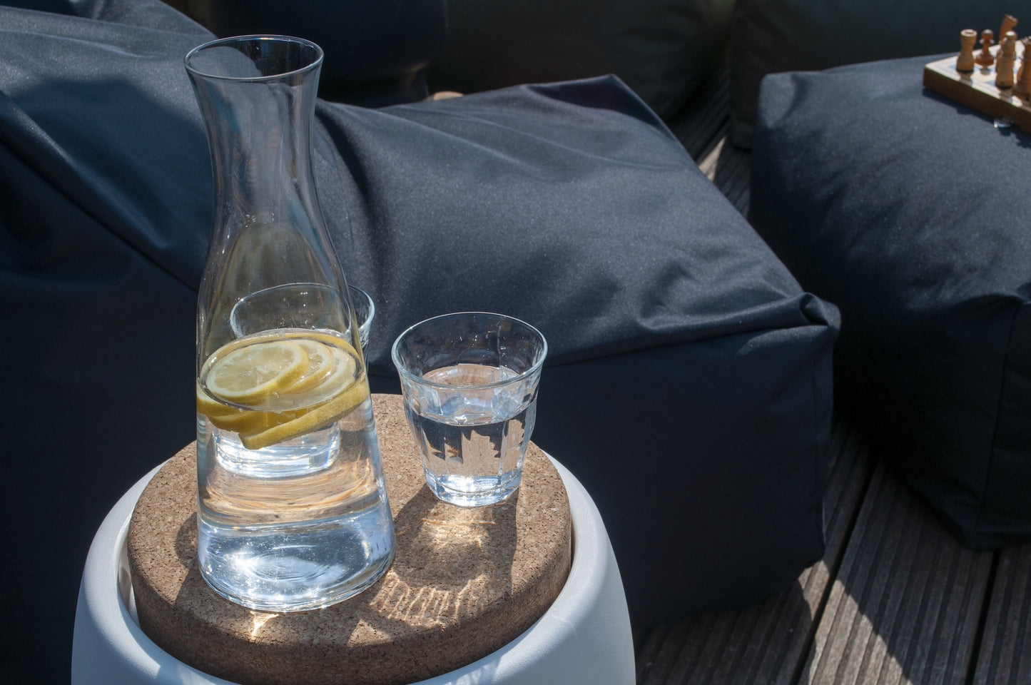 TABOURET/TABLE - Glacière à boissons