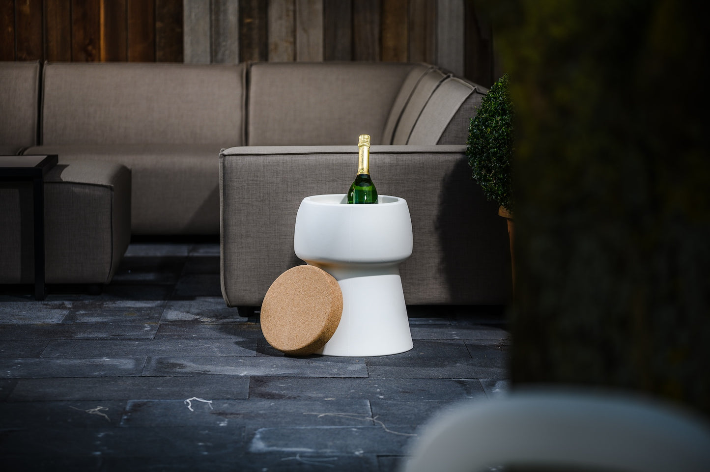 TABOURET/TABLE - Glacière à boissons