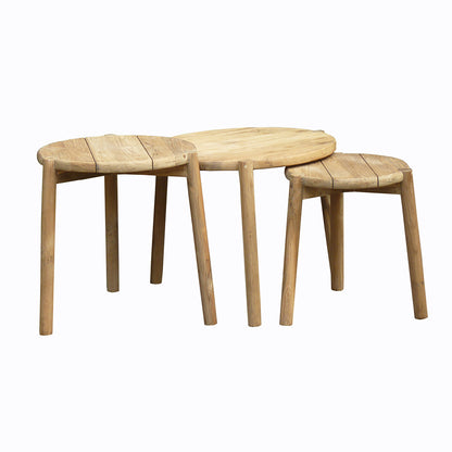 Set de 3 petites tables rondes