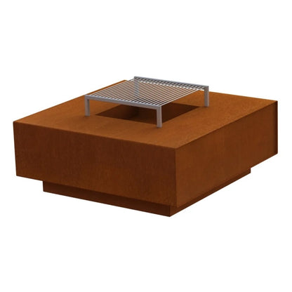 Table de feu extérieur 100cmx100cm – Corten 3mm